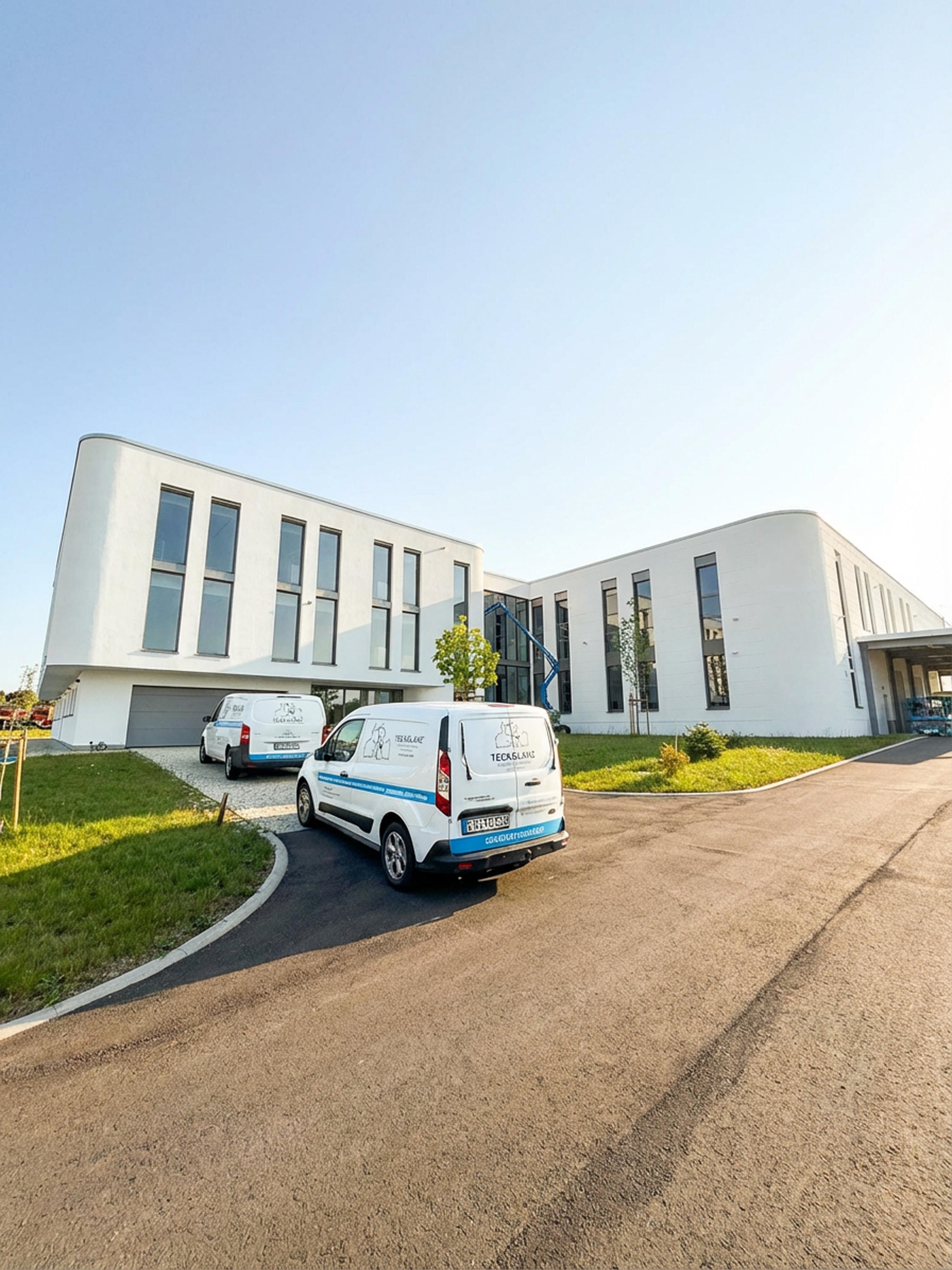 TeckGlanz bei der Fensterreinigung mit Steiger